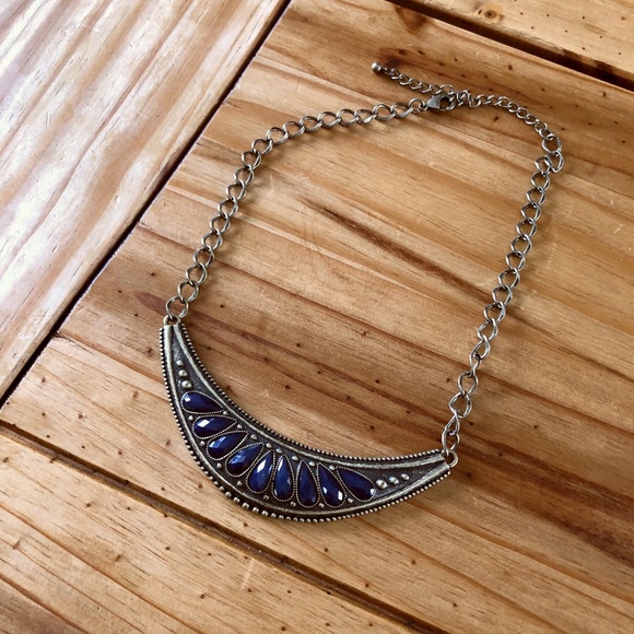 Jewelry - 💜3 for $12💜 · Blue Gem Choker Necklace